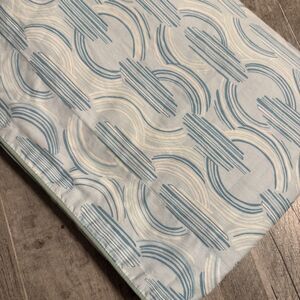 Sferra Queen Blue Geo Print Duvet Cover Cotton